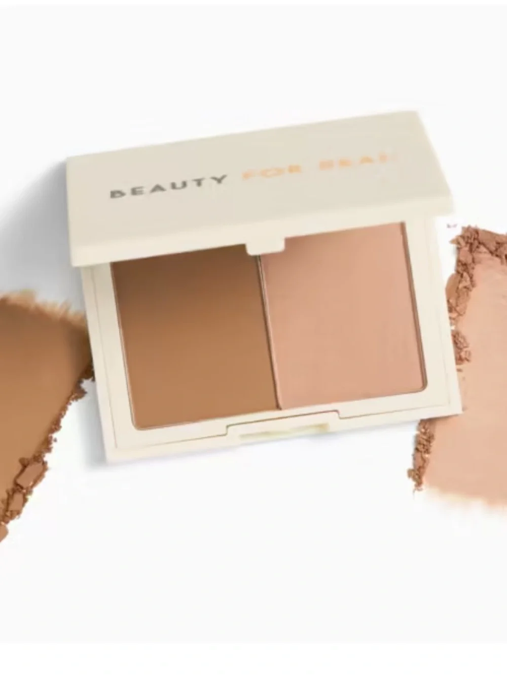 Beauty For Real Sun Sculpt Weightless Bronzer Duo NEW! Matt & Shimmer Bronzer